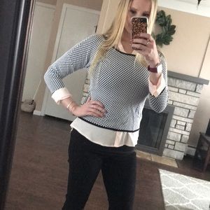 Black and White Express Sweater